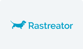 Logotipo Rastreator Azul